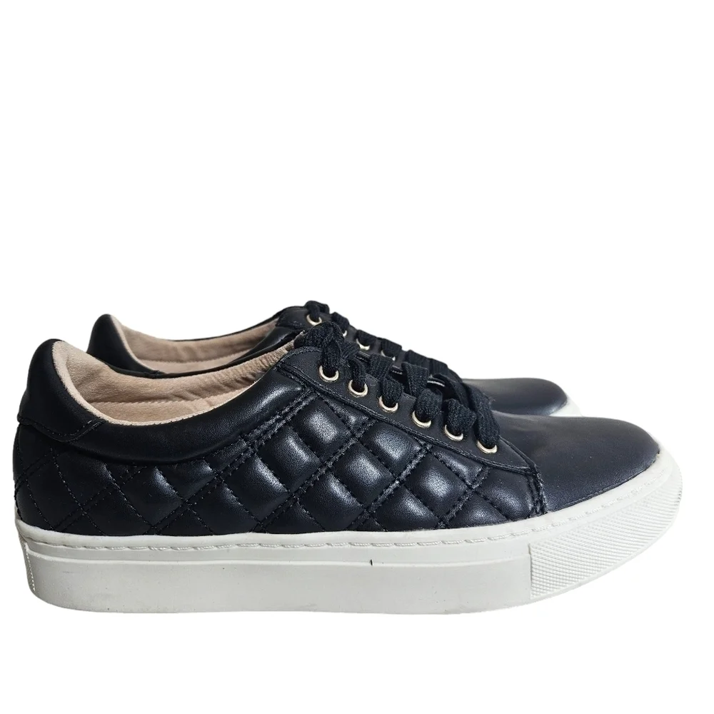 Charter Club Palmer Black Lace Up Sneakers Sz 6.5